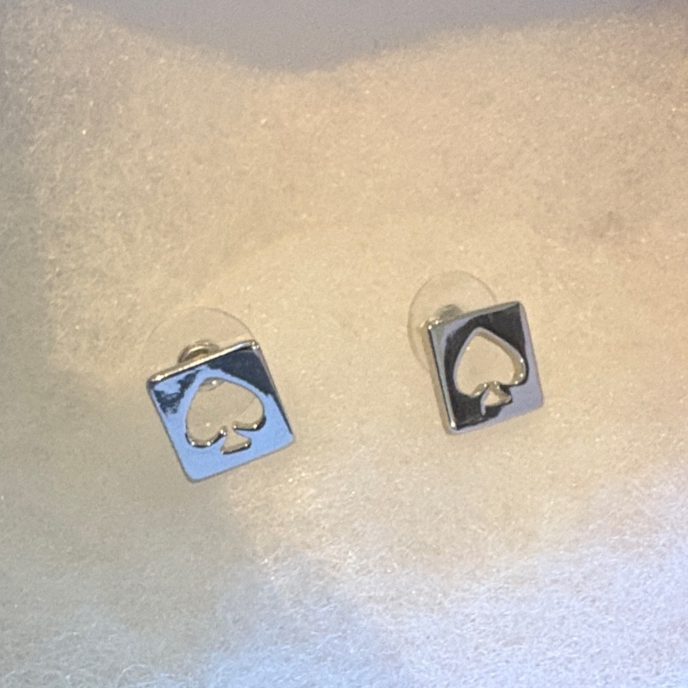 Silver Kate Spade Stud Earrings